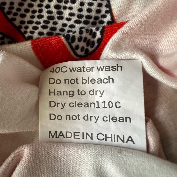 Colorful red and white blouse - Picture 6 of 7